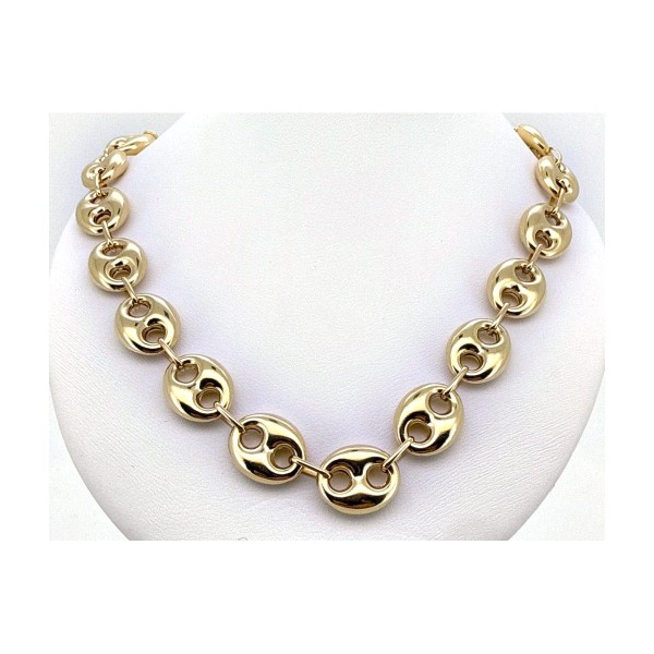 Cadena calabrote de oro 18k 60 cm